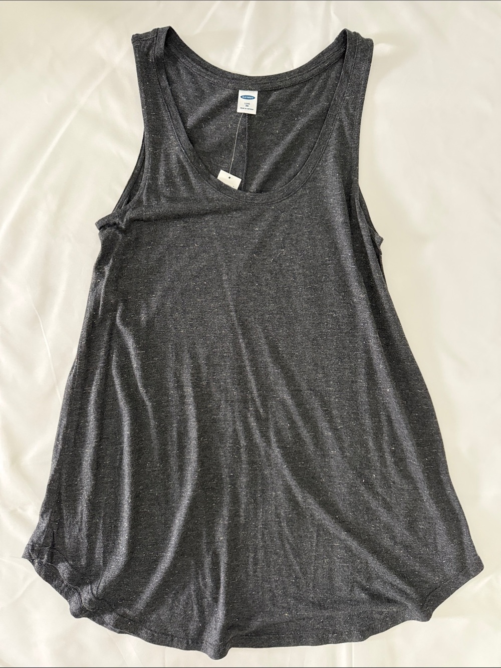 NWT Old Navy Dark Charcoal Scoop Neck Tank Sz XS